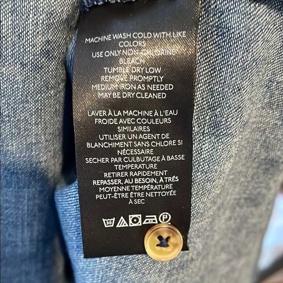 Pilcro Aly-Puff Sleeve Denim Blouse - Picture 13 of 16